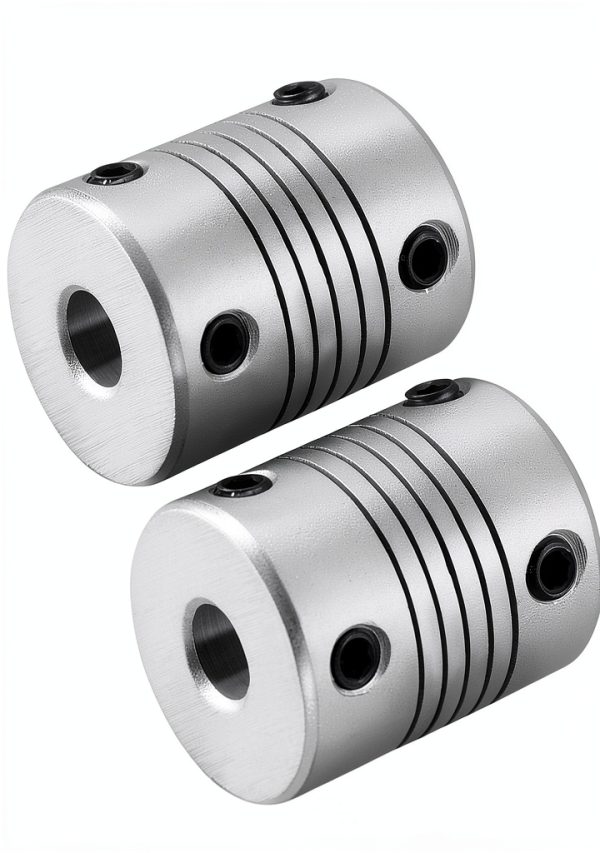 8mm to 9mm Aluminum Alloy Shaft Coupling by uxcell Silver 2pcs-0