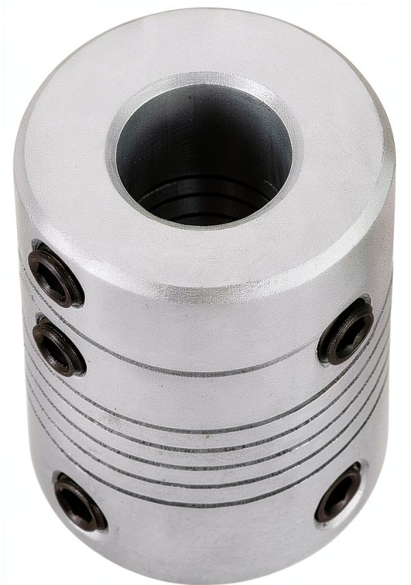 uxcell 5mm to 9mm Aluminum Alloy Shaft Coupling Flexible Coupler Motor Connector Joint L25xD19 Silver,2pcs-4