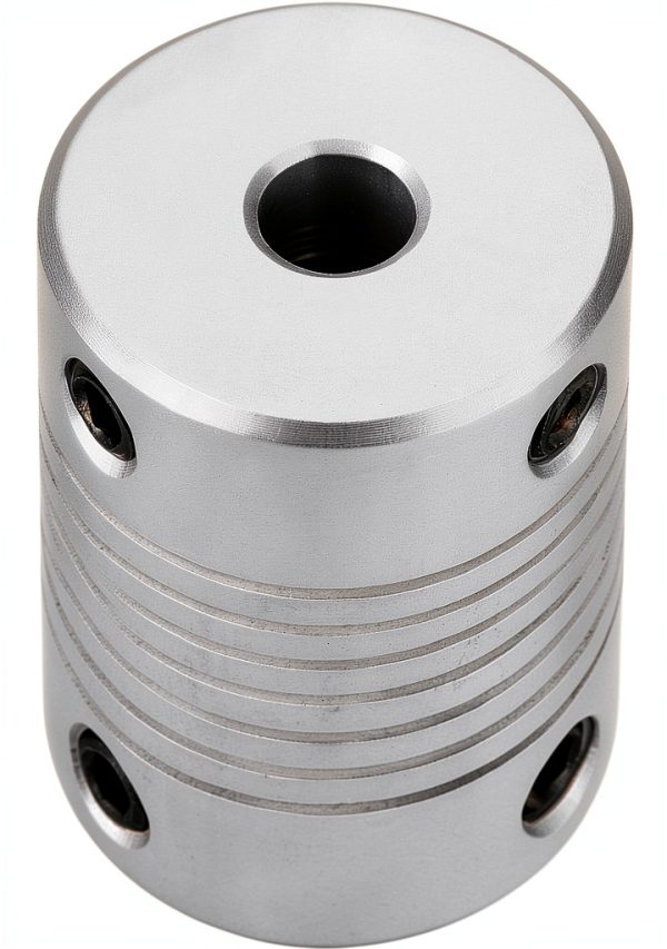 uxcell 5mm to 9mm Aluminum Alloy Shaft Coupling Flexible Coupler Motor Connector Joint L25xD19 Silver,2pcs-3