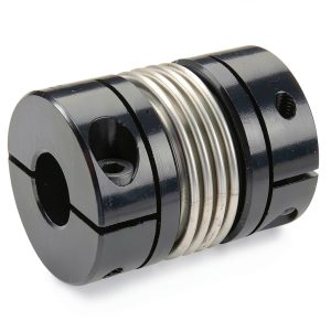 Ruland BC21-10-8-A 2024 or 7075 Aluminum Hubs Bellows Coupling, Clamp Style, 0.625" x 0.500" Bores, 1.313" OD-0
