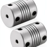 3mm to 5mm Aluminum Alloy Shaft Coupling by uxcell Silver 2pcs-0